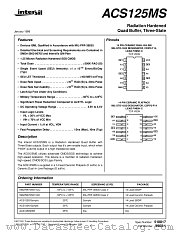 ACS125HMSR datasheet pdf Intersil
