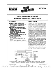 ADC674AJP datasheet pdf Burr Brown