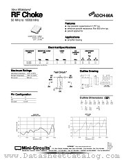 ADCH-80A datasheet pdf Mini-Circuits