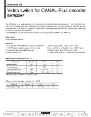 BA7632 datasheet pdf ROHM