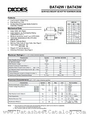 BAT43W-7 datasheet pdf Diodes