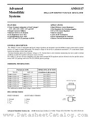 AMS1117-18 datasheet pdf Advanced Monolithic Systems