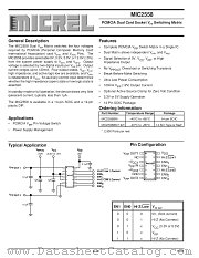 MIC2558BM datasheet pdf Micrel Semiconductor