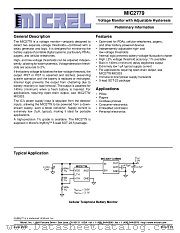 MIC2779L-1BM5 datasheet pdf Micrel Semiconductor