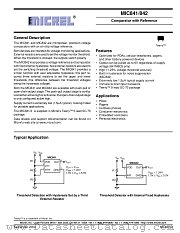 MIC842HBC5 datasheet pdf Micrel Semiconductor