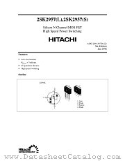 2SK2957 datasheet pdf Hitachi Semiconductor