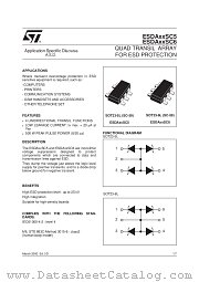 ESDAXXSC6 datasheet pdf ST Microelectronics