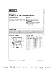 DM74LS153N datasheet pdf Fairchild Semiconductor