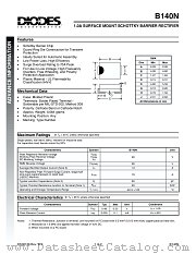B140N datasheet pdf Diodes