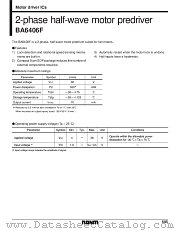 BA6406 datasheet pdf ROHM