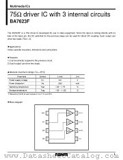BA7623 datasheet pdf ROHM