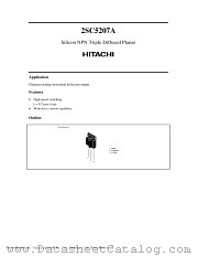 2SC5207A datasheet pdf Hitachi Semiconductor