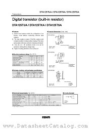 DTA125TKA datasheet pdf ROHM