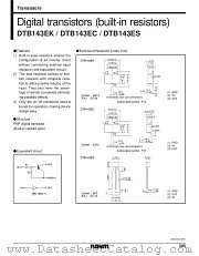 DTB143EK datasheet pdf ROHM