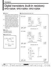 DTC113ZKA datasheet pdf ROHM