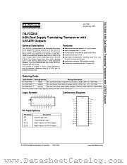 74LVX3245TTR datasheet pdf Fairchild Semiconductor