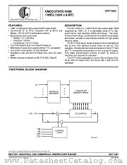 IDT71024S17LB datasheet pdf IDT