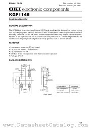 KGF1146 datasheet pdf OKI electronic eomponets