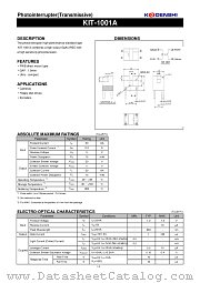 KIT-1001A datasheet pdf Kodenshi Corp