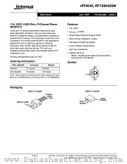 RF1S9640SM datasheet pdf Intersil