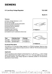 TLE4265S datasheet pdf Siemens