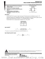 SN74AHCT1G14DBV datasheet pdf Texas Instruments