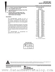 SN74CBT16861DGG datasheet pdf Texas Instruments