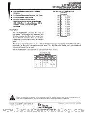 SN74CBTS3384DBQ datasheet pdf Texas Instruments
