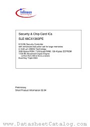 SLE66CX1360PEM5 datasheet pdf Infineon