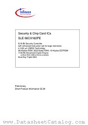 SLE66CX162PEM5 datasheet pdf Infineon