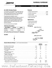 RURD620S datasheet pdf Intersil
