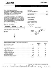 RHRP8100 datasheet pdf Intersil