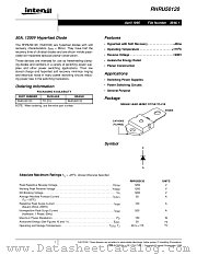 RHRU50120 datasheet pdf Intersil