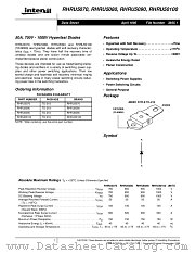 RHRU5070 datasheet pdf Intersil