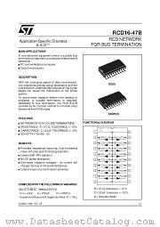 RCD16-47B datasheet pdf ST Microelectronics