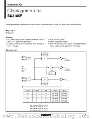 BU2185F datasheet pdf ROHM
