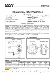 WS57C43C-25S datasheet pdf ST Microelectronics