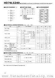 74LS240 datasheet pdf Hitachi Semiconductor
