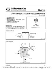 TDA7212 datasheet pdf ST Microelectronics