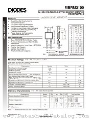 MBRM3100-13 datasheet pdf Diodes