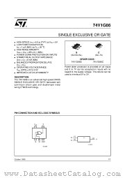 74V1G86S datasheet pdf ST Microelectronics