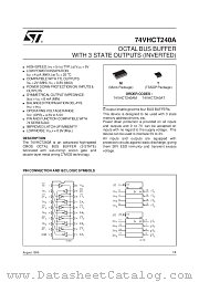 74VHCT240AT datasheet pdf ST Microelectronics