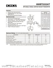 MMBT2222AT-7 datasheet pdf Diodes