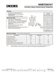 MMBT2907AT-7 datasheet pdf Diodes