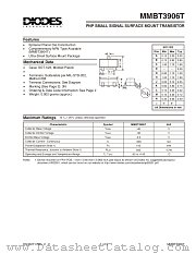 MMBT3906T-7 datasheet pdf Diodes