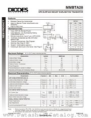 MMBTA28-7 datasheet pdf Diodes