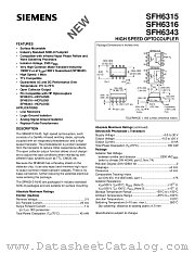 SFH6315 datasheet pdf Siemens