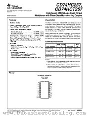 74HC257 datasheet pdf Texas Instruments