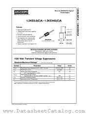 1.5KE47(C)A datasheet pdf Fairchild Semiconductor
