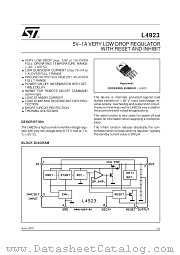 L4923 datasheet pdf ST Microelectronics